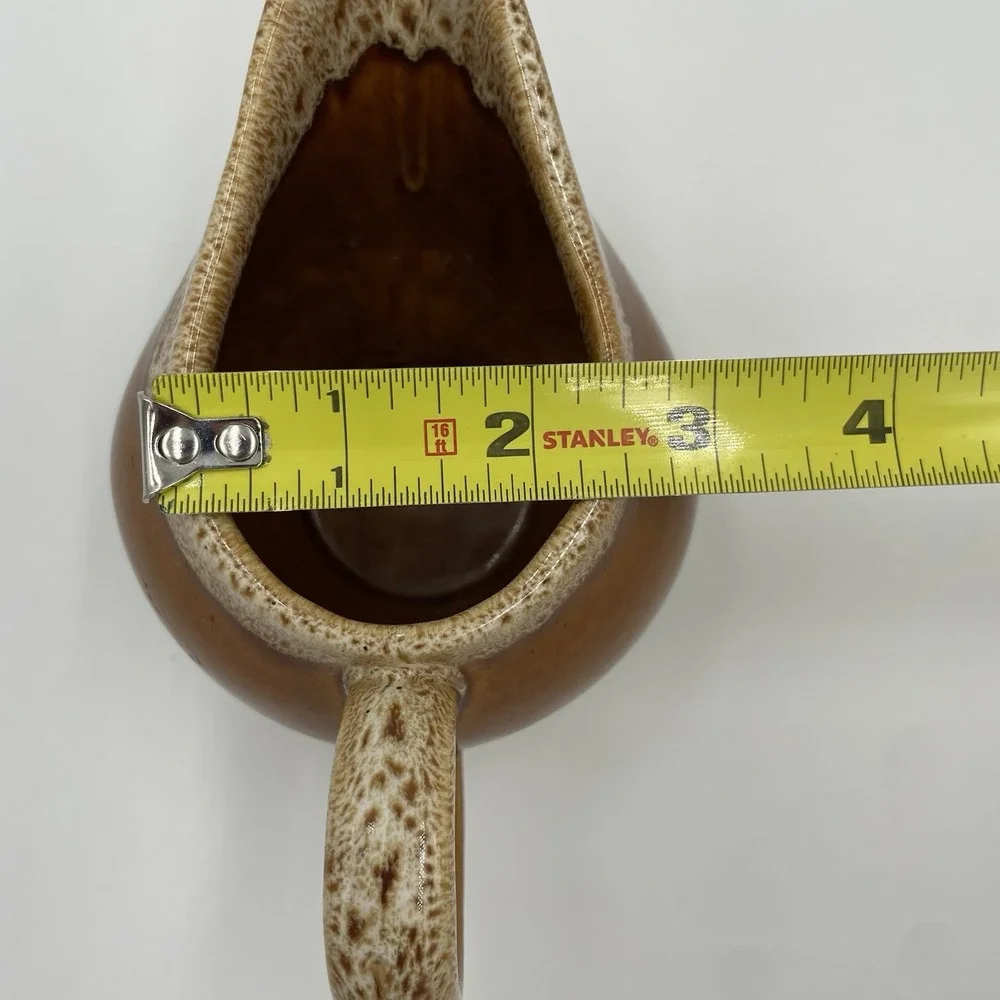 VTG McCOY USA Brown Speckled Drip‎ Glaze 3.5